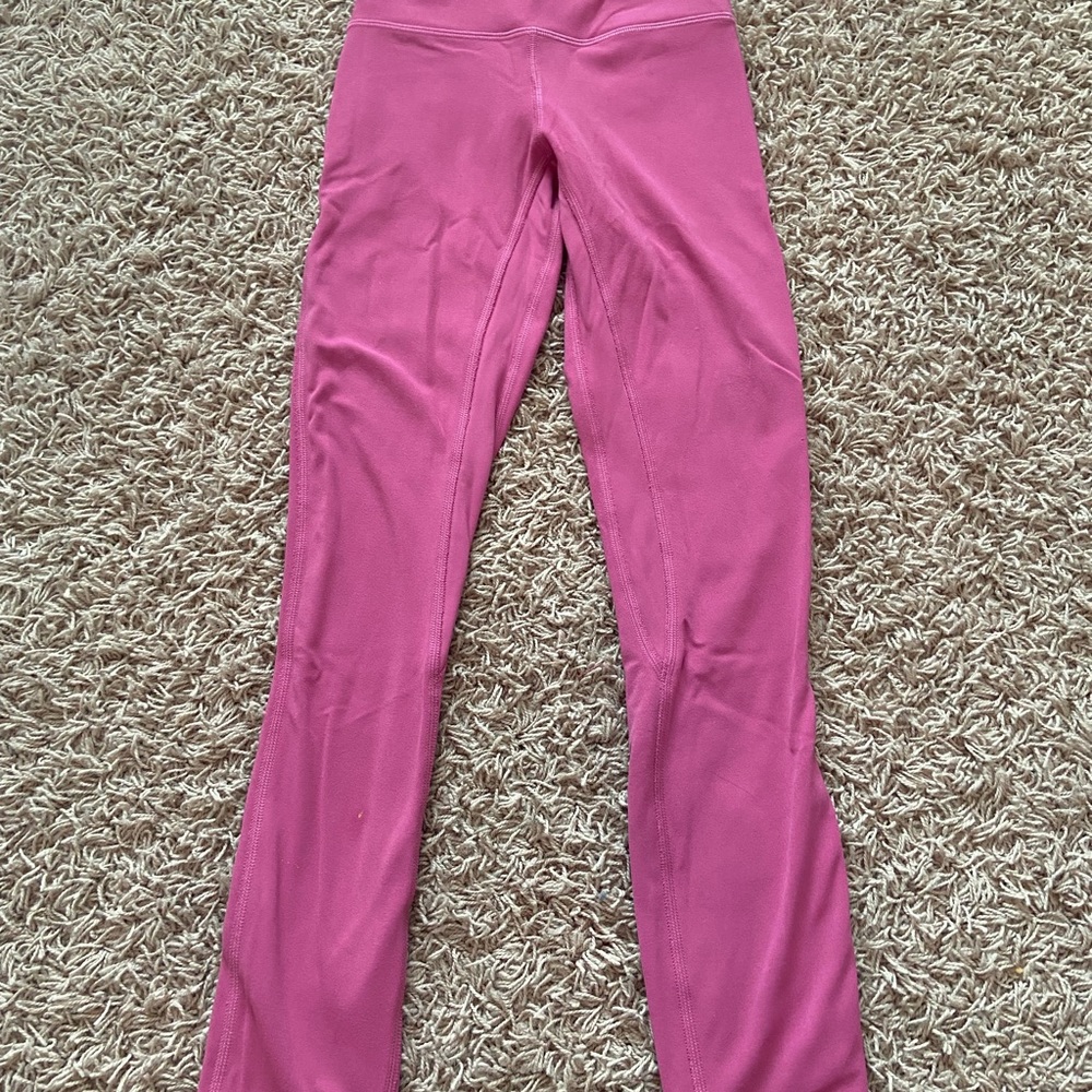 COPY - Lululemon align leggings, 25 inch, pink, double lined